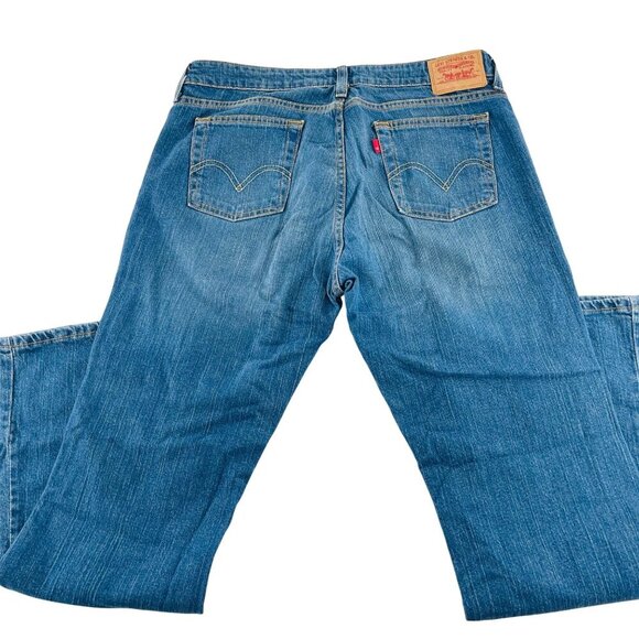 Levis Low Boot Cut Jeans 12M Blue Denim Cotton/Spandex Made In Mexico - Picture 6 of 6